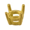 18ct Yellow Gold Round Double Gallery Collet 4.5mm