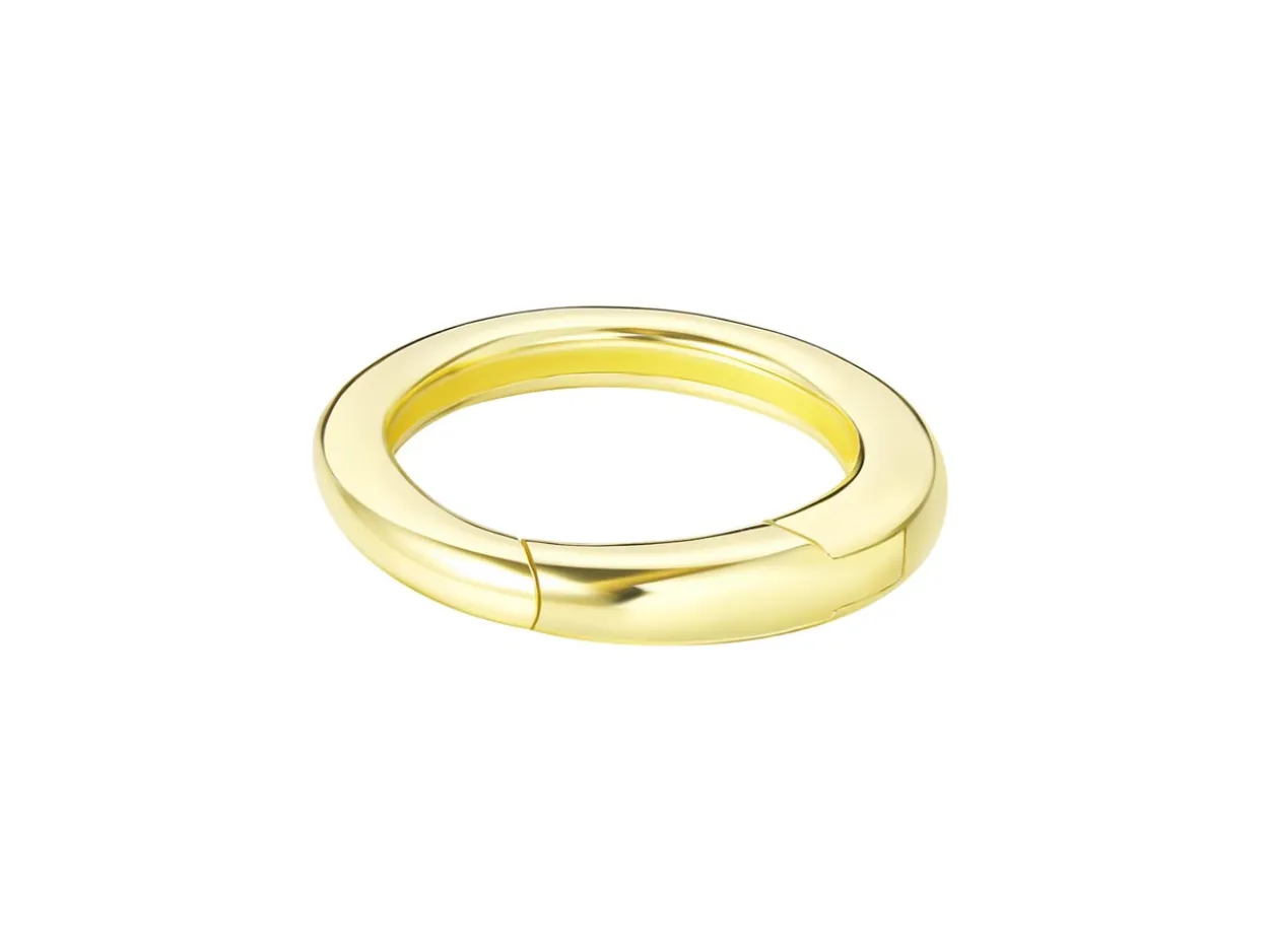 9ct Yellow Gold Round Spring Gate Clasp 12mm