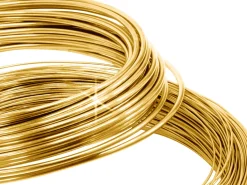 9ct Yellow Gold Round Wire 0.80mm Half Hard, 100% Recycled Gold