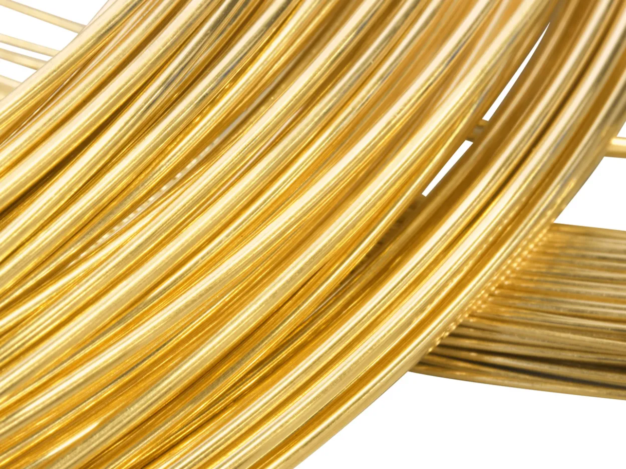 22ct Yellow Gold Round Wire 3.00mm, 100% Recycled Gold