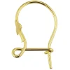 9ct Yellow Gold Safety Wire Fleur De Lys, Standard Weight
