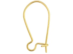 18ct Yellow Gold Safety Wire, 14mm X 8mm