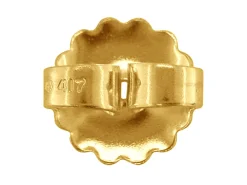 9ct Yellow Gold Scroll Extra Large With Fluted Edge