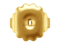 9ct Yellow Gold Scroll Extra Large With Fluted Edge