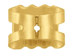 9ct Yellow Gold Scroll Large Pack of 2, 100% Recycled Gold