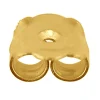 18ct Yellow Gold Scroll Large With Fluted Edge, 100% Recycled Gold