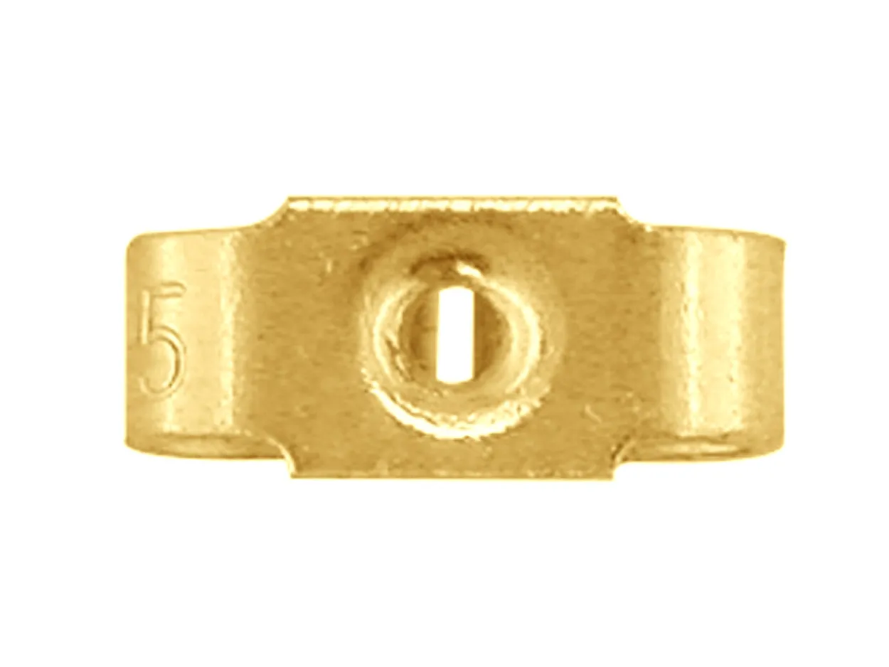 9ct Yellow Gold Scroll Medium Pack of 2, 100% Recycled Gold