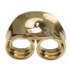 9ct Yellow Gold Scroll Small, Heavy Weight