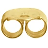 9ct Yellow Gold Scroll Small, Light Weight, Pack of 6, 100% Recycled Gold