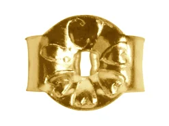 9ct Yellow Gold Scroll Small, Light Weight, Pack of 6, 100% Recycled Gold
