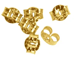 9ct Yellow Gold Scroll Small, Light Weight, Pack of 6, 100% Recycled Gold