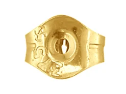 9ct Yellow Gold Scroll Small, Medium Weight, Pack of 6