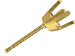 18ct Yellow Gold Series 5 4 Claw Earring Post, 2.5mm 5pt, 100% Recycled Gold