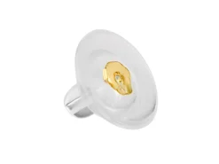 9ct Yellow Gold Silicone Slider Disc Pack of 2