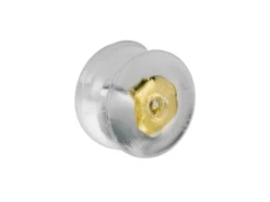 9ct Yellow Gold Silicone Slider Mushroom Pack of 2