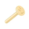 9ct Yellow Gold Smiley Face Labret Tube 3mm
