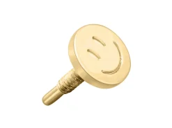 9ct Yellow Gold Smiley Face Labret Post 3mm