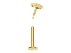 9ct Yellow Gold Smiley Face Labret Post 3mm