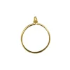 9ct Yellow Gold 1/2 Sovereign Plain Pendant Mount, 100% Recycled Gold