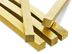 18ct Yellow Gold Square Pin Wire 3.00mm Fully Hard, Straight Lengths, 100% Recycled Gold