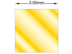 18ct Yellow Gold Square Pin Wire 3.00mm Fully Hard, Straight Lengths, 100% Recycled Gold