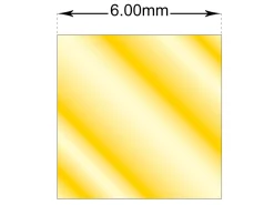 22ct Yellow Gold Square Wire 6.00mm Fully Annealed, 100% Recycled Gold