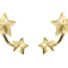 9ct Yellow Gold Starburst Design Earrings