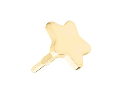 9ct Yellow Gold Star Labret Post 3mm