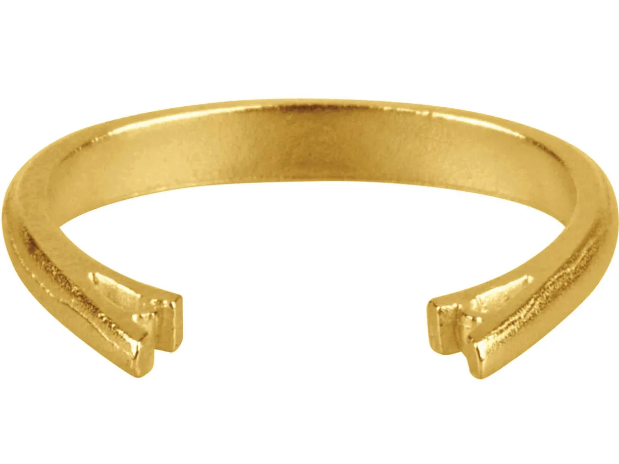 18ct Yellow Gold 3 Stone Ring Shank Size M