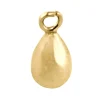 9ct Yellow Gold Teardrop Solid Bead 7mm, 100% Recycled Gold