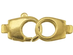 9ct Yellow Gold Two Part Trigger Clasp, Single Legged, 22x7mm