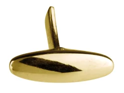 9ct Yellow Gold Whale Tail Cufflink Oval