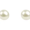 Cultured Pearl Pair Full Round Half Drilled 5-5.5mm White Freshwater