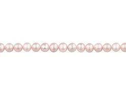Cultured Pearls Fresh Water, 6-6.5mm, Lavender/pink, Potato Round, 16"/40cm