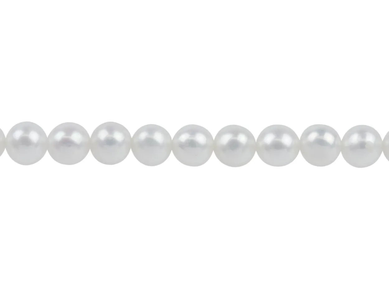 Cultured Pearls, 5-5.5mm, Natural White, Potato Round, 16"/40cm
