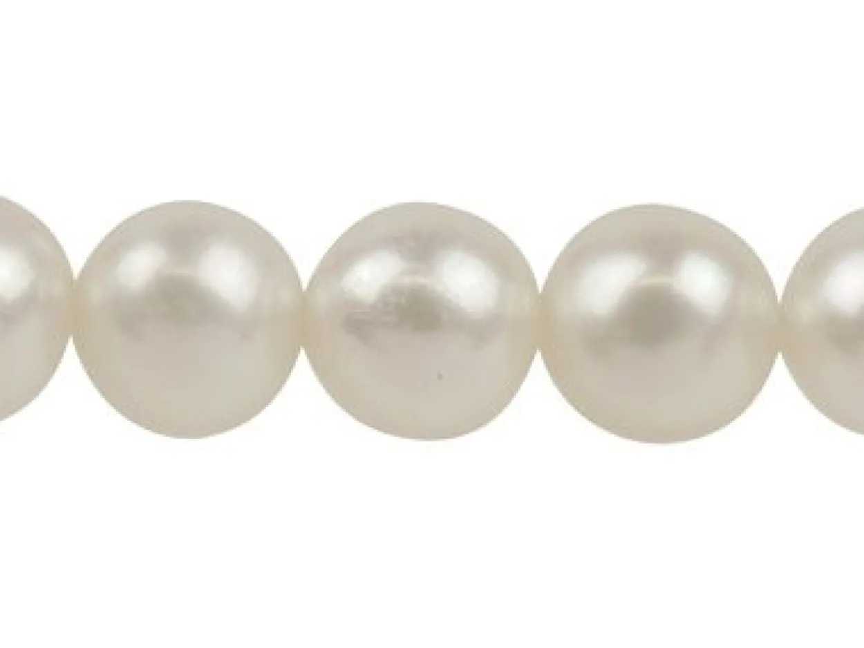 Cultured Pearls, 5-5.5mm, Natural White, Potato Round, 16"/40cm