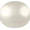 Cultured Pearls Pair Button Half Drilled 7.5-8mm, White, Freshwater