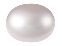 Cultured Pearls Pair Button Half Drilled 9-9.5mm, Pink, Freshwater