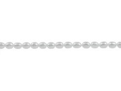 Cultured Pearls, 7x5mm, Natural White, Rice, 16"/40cm