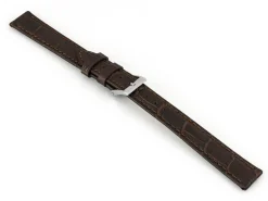 Dark Brown Bolle Genuine Leather Watch Strap, 18mm
