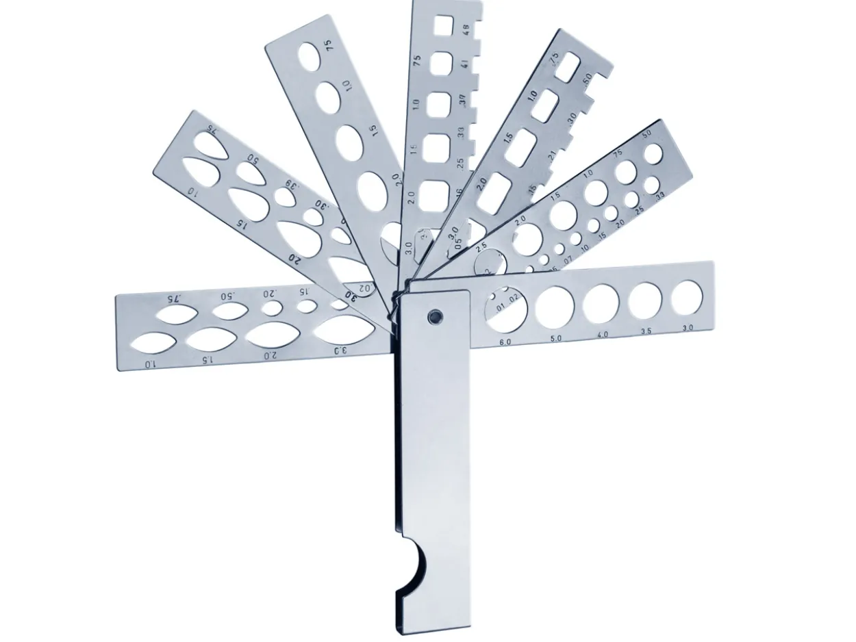 Diamond Fan Gauge With 7 Arms