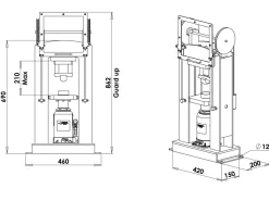 Durston Hydraulic Press, 20 Tonne