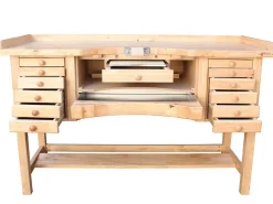 Durston Jewellers Goldsmiths Hardwood Workbench, Superior Double