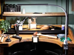 Durston LED Workbench Flexineck Lamp In White