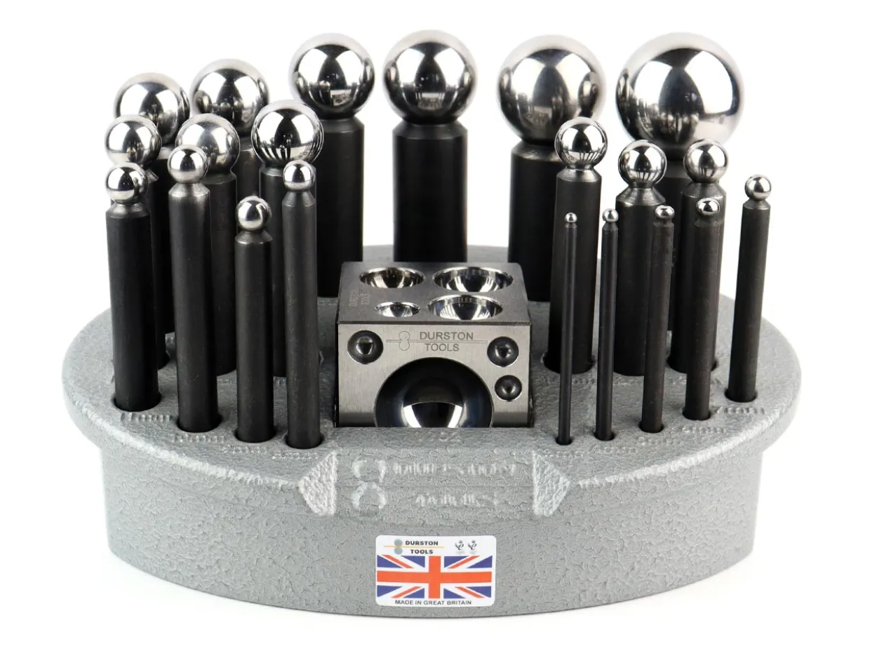 Durston 21 Piece Doming Set Including Square Block And Carry Case