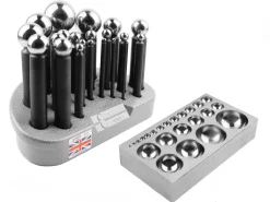 Durston 21 Piece Doming Set Including Flat Block And Carry Case