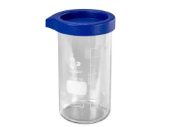 Elma Glass Beaker With Lid And Rubber Ring, 1000ml