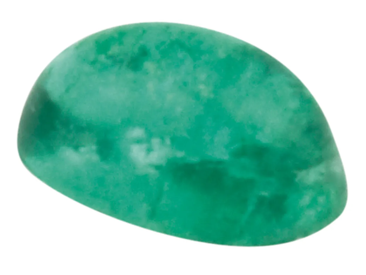 Emerald, Oval Cabochon, 5x3mm