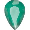 Emerald, Pear, 6x4mm