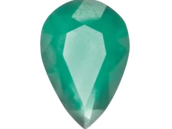 Emerald, Pear, 6x4mm